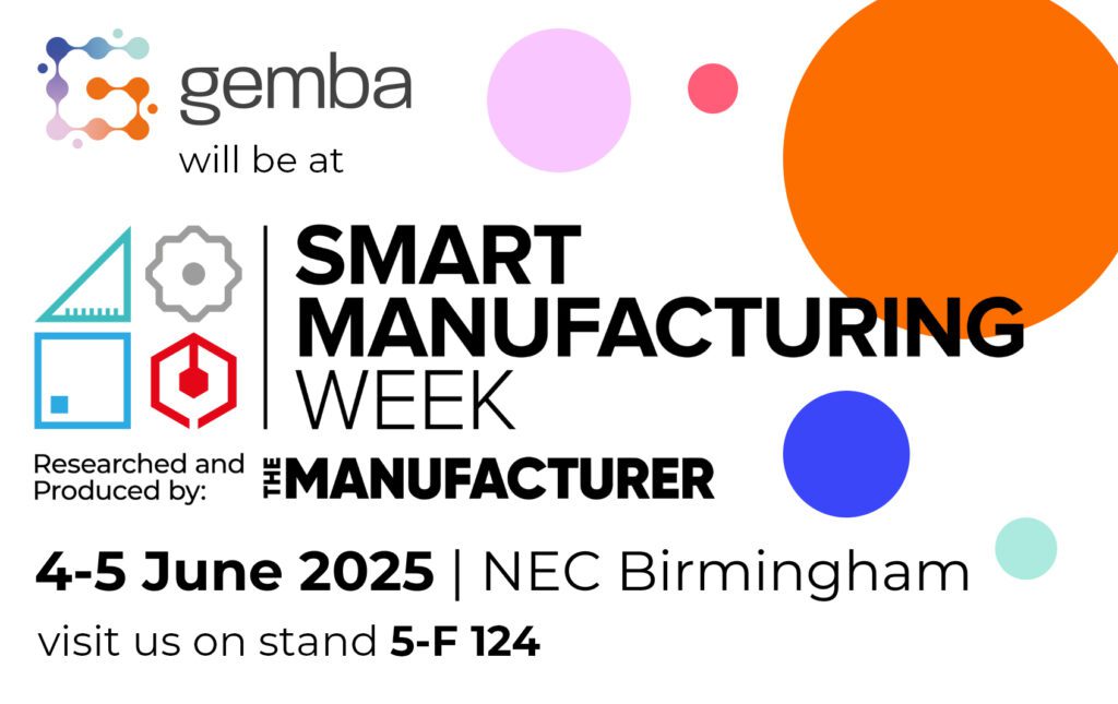 Gemba will be at Smart Manufacturing Week 2025 on stand 5-F124 at the NEC Birmingham