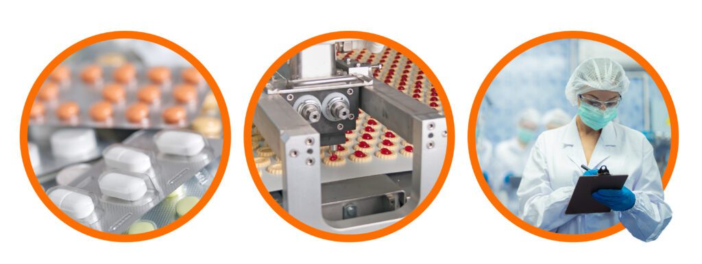 Manufacturing compliance across pharmaceuticals, food production and quality inspection