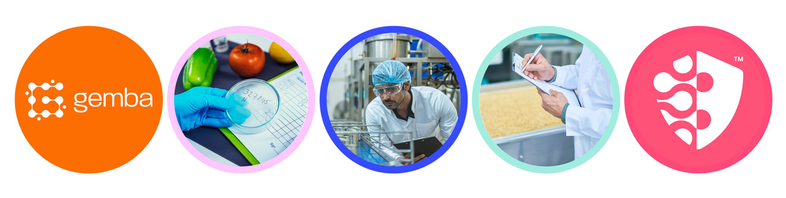 Food safety compliance in manufacturing showing testing, production checks, and inspection processes