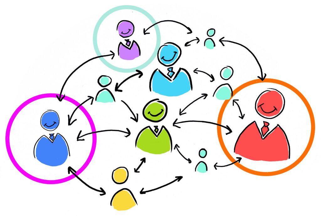 Connected teams sharing production information to improve communication across manufacturing operations.